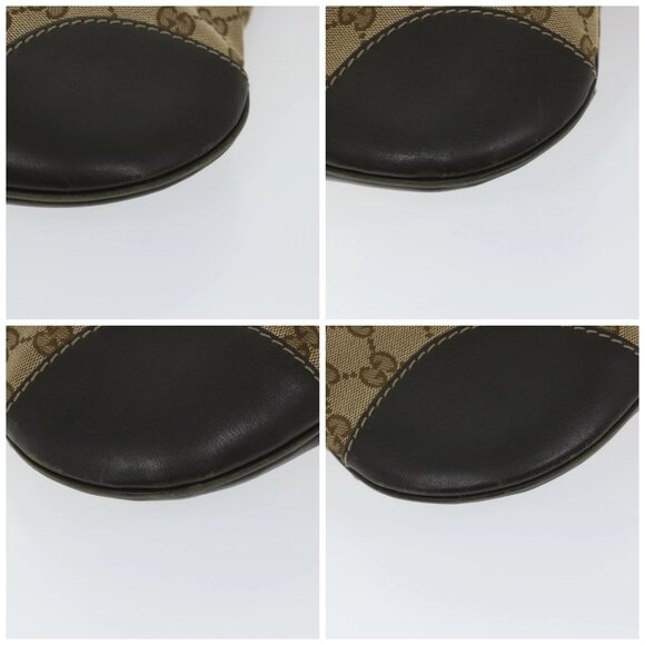 GUCCI GG Canvas Web Sherry Line Shoulder Bag Beige Red Green - Picture 16 of 16